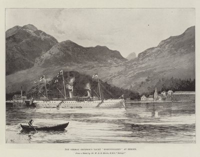 El yate del emperador alemán Hohenzollern en Bergen de Joseph Holland Tringham
