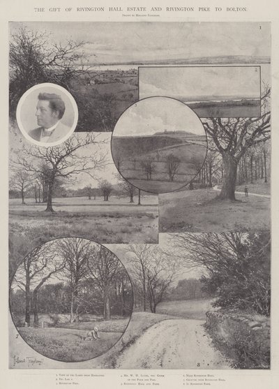 El regalo de la finca Rivington Hall y Rivington Pike a Bolton de Joseph Holland Tringham