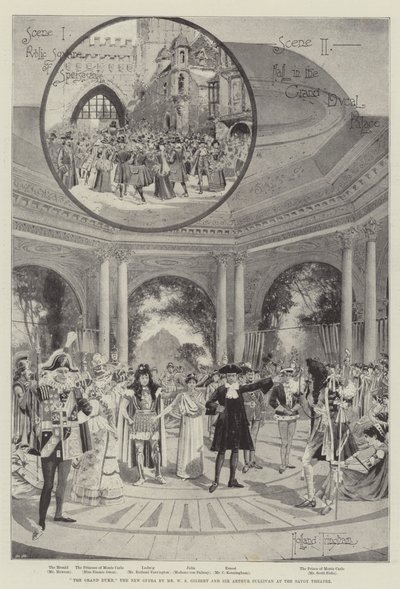 El Gran Duque, la nueva ópera del Sr. W.S. Gilbert y Sir Arthur Sullivan en el Teatro Savoy de Joseph Holland Tringham