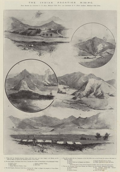 El levantamiento de la frontera india de Joseph Holland Tringham