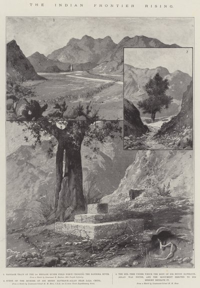 El levantamiento de la frontera india de Joseph Holland Tringham