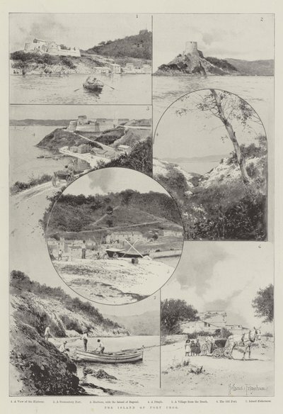 La isla de Port Cros de Joseph Holland Tringham