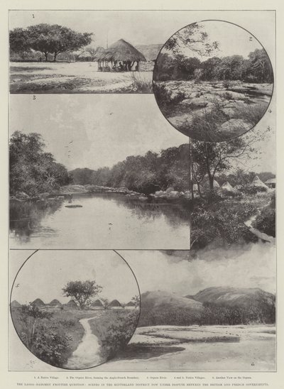 La Cuestión Fronteriza Lagos-Dahomey, Escenas en el Distrito del Interior ahora en Disputa entre los Gobiernos Británico y Francés de Joseph Holland Tringham