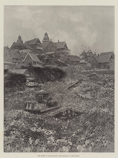 Proclamación de la Reina de Madagascar a su Pueblo de Joseph Holland Tringham