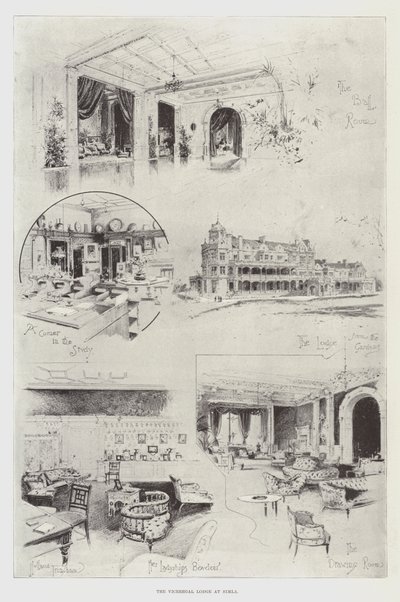 El Lodge Virreinal en Simla de Joseph Holland Tringham