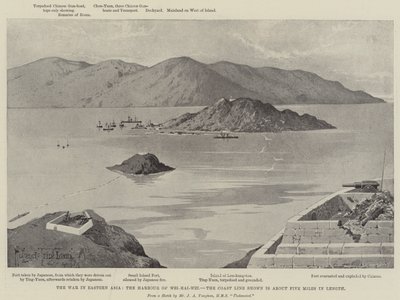 La guerra en Asia Oriental, el puerto de Wei-hai-Wei de Joseph Holland Tringham