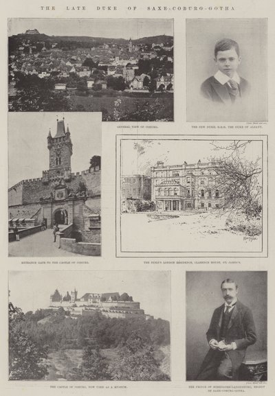 El difunto Duque de Sajonia-Coburgo-Gotha de Joseph Holland Tringham