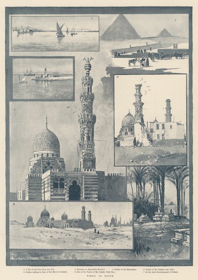 Vistas en Egipto de Joseph Holland Tringham
