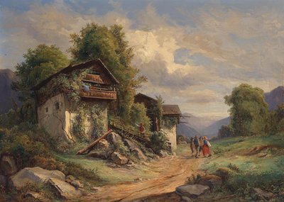 Joseph Höger Idilio rural 1852 de Joseph Hoger