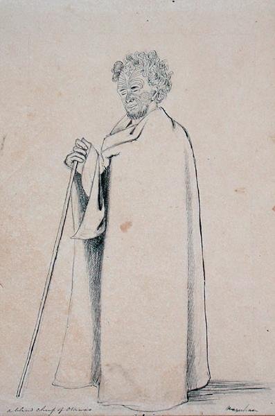 Un Jefe Ciego de Otawao, c.1844 de Joseph Jenner Merrett