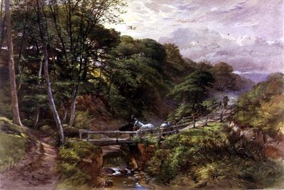 Un arroyo de Yorkshire, 1865 de Joseph John Jenkins