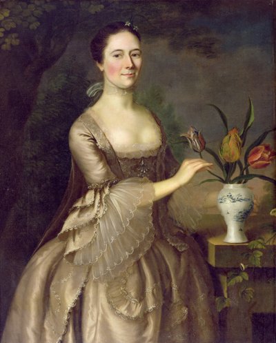 Retrato de una mujer (llamada Sra. Davenport) c.1762 de Joseph Jonathan Blackburn