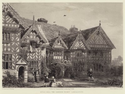 Speke Hall, La Fachada del Jardín, Lancashire de Joseph Josiah Dodd