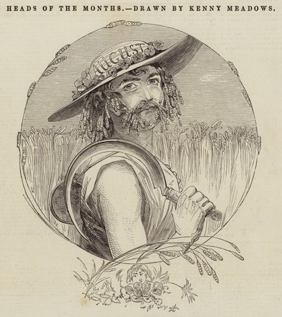 Cabezas de los meses de Joseph Kenny Meadows