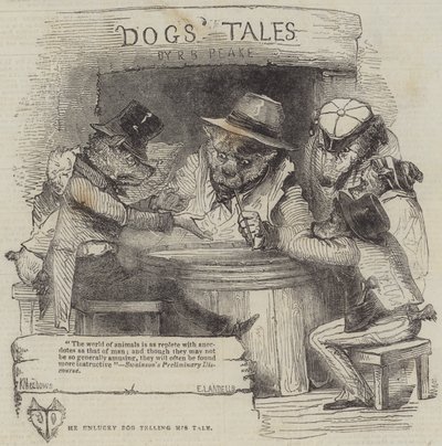El Perro Desafortunado contando su Historia de Joseph Kenny Meadows