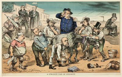 Un extraño caso de epizootía, de Puck de Joseph Keppler