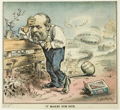 It Makes Him Sick, de Puck de Joseph Keppler