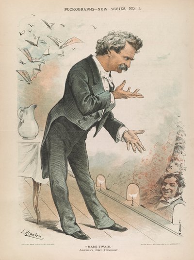 Mark Twain, el Mejor Humorista de América, c.1885 de Joseph Keppler