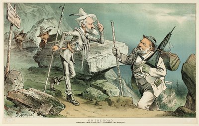 De viaje, de Puck de Joseph Keppler
