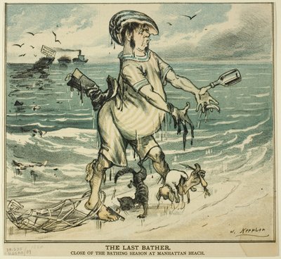 El último bañista, de Puck de Joseph Keppler