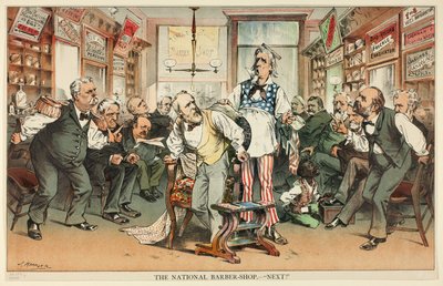 The National Barber Shop - Siguiente de Joseph Keppler