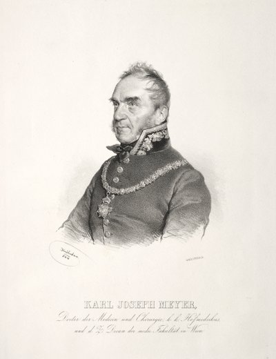 Retrato del Dr. Karl Joseph Meyer de Joseph Kriehuber