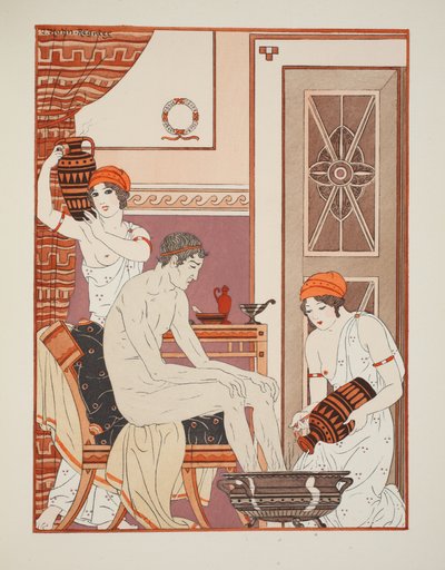 Lavado de pies, ilustración de 