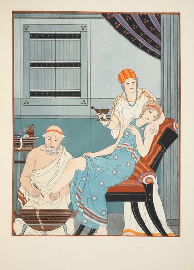 Sangría del pie, ilustración de 