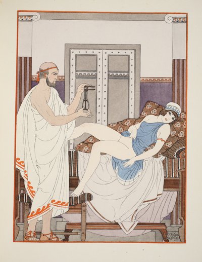 Examen ginecológico, ilustración de 