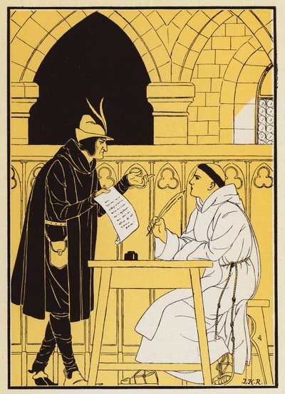 El milagro del vicario Teófilo (litografía en color) de Joseph Kuhn Regnier