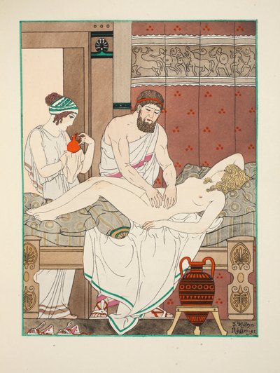 Masaje médico, ilustración de 