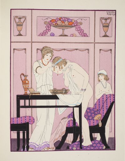 Hemorragia nasal, ilustración de 