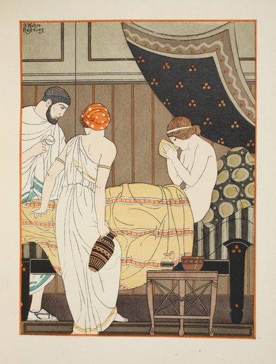 Apoderándose del barco y bebiendo con avidez, ilustración de 