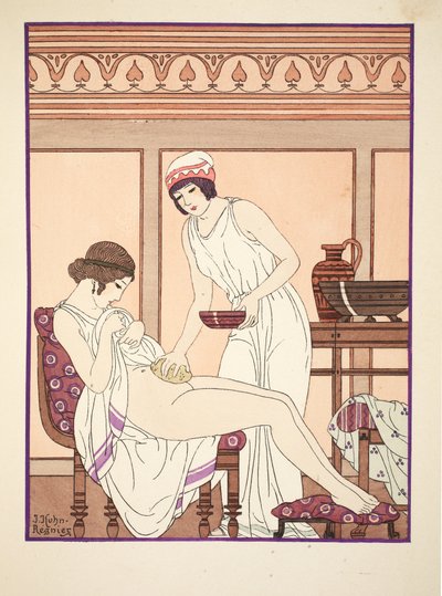 Baño de esponja, ilustración de 