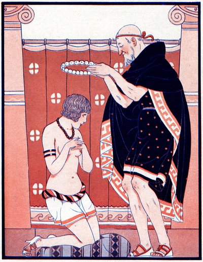 Tres premios femeninos - Premio a la virtud - ilustración de la Vie Parisienne, 1929 de Joseph Kuhn Regnier