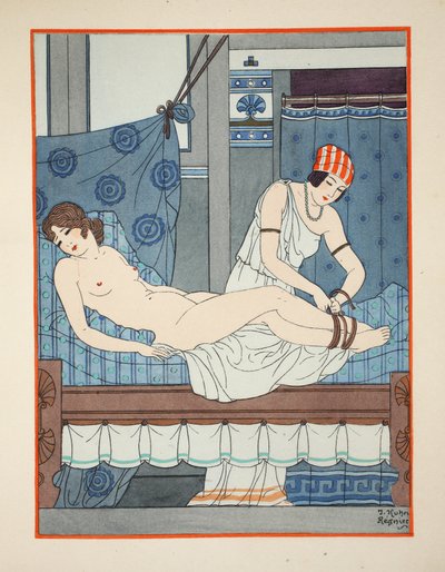 Atando las piernas, ilustración de 