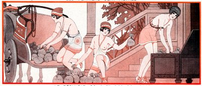 Lo que era, en el período olímpico, Le Prix de Diane - Resultados completos de las carreras - ilustración de la Vie Parisienne, 1927 de Joseph Kuhn Regnier