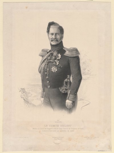 Retrato del Conde Alexey Fyodorovich Orlov 1787-1862 de Joseph Lemercier