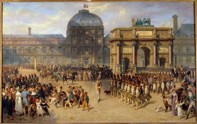 Un día de revista bajo el Imperio (1810) de Joseph Louis Hippolyte Bellange