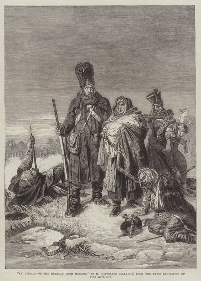 Un Episodio de la Retirada de Moscú de Joseph Louis Hippolyte Bellange