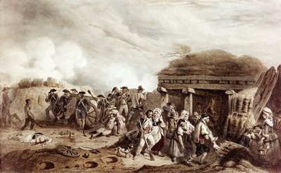 La lucha de Bastán opone a los franceses comandados por el general Moncey contra los españoles. La confrontación tuvo lugar en el Valle de Bastán el 24 de julio de Joseph Louis Hippolyte Bellange