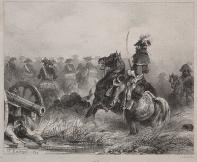 Escena de caballería de Joseph Louis Hippolyte Bellange