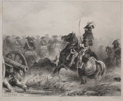Escena de Caballería, 1836 de Joseph Louis Hippolyte Bellange
