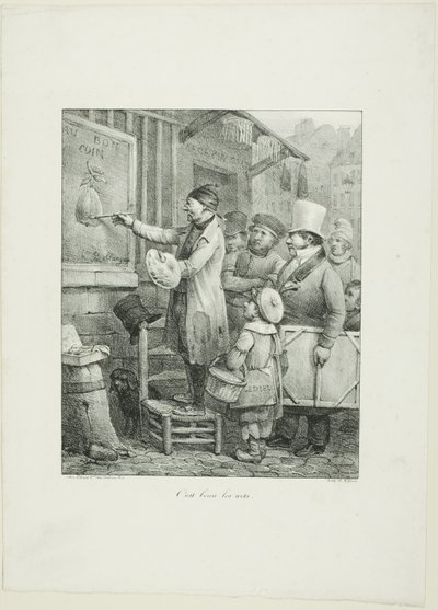 Qué bellas son las artes, de Croquis Lithographiques...1823 de Joseph Louis Hippolyte Bellange