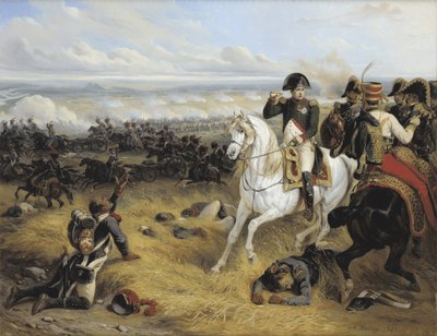 Napoleón en la Batalla de Wagram (5-6 julio 1809) de Joseph Louis Hippolyte Bellange