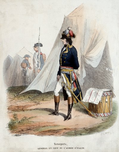 Retrato de Bonaparte (1769-1821) General en Jefe del Ejército de Italia de Joseph Louis Hippolyte Bellange