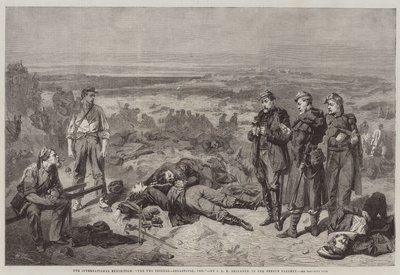 La Exposición Internacional, Los dos amigos, Sebastopol, 1855, en la Galería Francesa de Joseph Louis Hippolyte Bellange