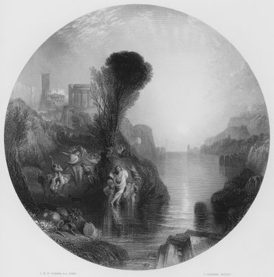 Baco y Ariadna, del cuadro en la Galería Nacional de Joseph Mallord William (after) Turner