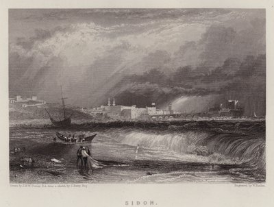 Sidón de Joseph Mallord William (after) Turner