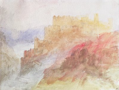 Un castillo sobre un abismo, c.1841-44 de Joseph Mallord William Turner